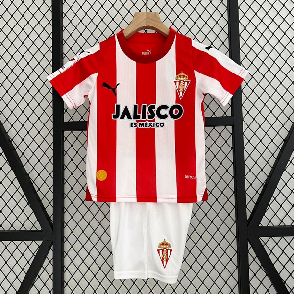 Camiseta Sporting De Gijón Primera equipo Niño 2023-24
